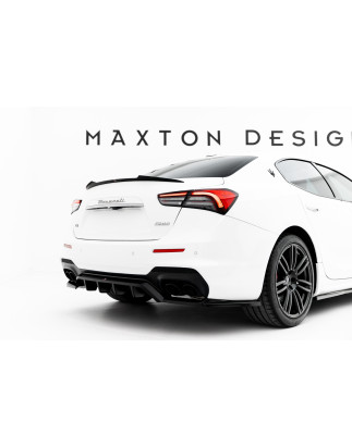 Splitter posteriore (con barre verticali) Maserati Ghibli Modena Mk3 Facelift (Cod. M-MA-GH-1F-MO-RD