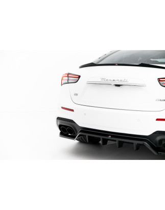 Splitter posteriore (con barre verticali) Maserati Ghibli Modena Mk3 Facelift (Cod. M-MA-GH-1F-MO-RD