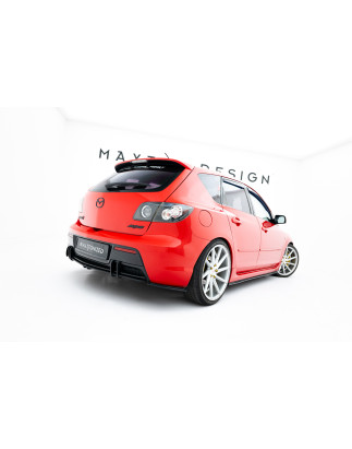 Splitters posteriori laterali Street Pro Mazda 3 MPS Mk1 EU Version (Cod. M-MA3MPS1CNC-RSD2BRB)