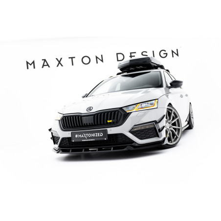 SPLITTER ANTERIORE V.5 Skoda Octavia RS Mk4 (Cod. M-SK-OC-4-RS-FD5G)