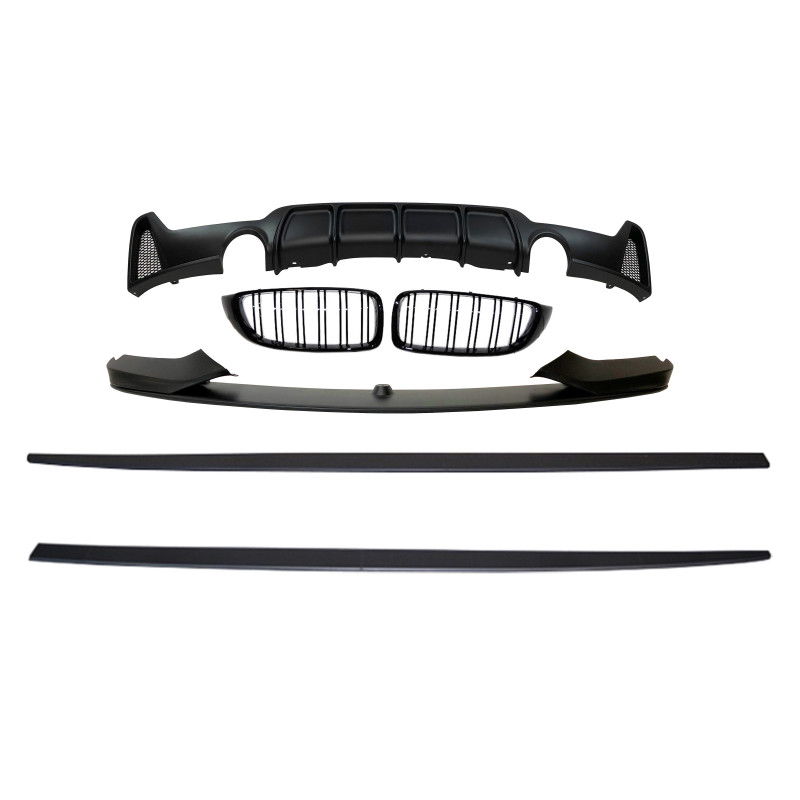 Kit Estetico BMW F32 / F33 / F36 14 Look M Performance 2 Uscite (Cod. E-TCB10271024F318F330)