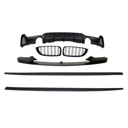 Kit Estetico BMW F32 / F33 / F36 14 Look M Performance 2 Uscite (Cod. E-TCB10271024F318F330)