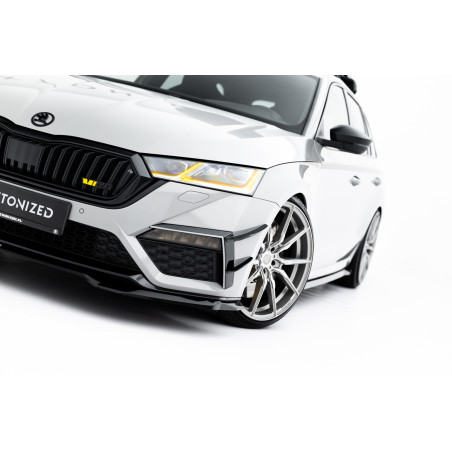 paraurti anteriore Wings (Canards) Skoda Octavia RS Mk4 (Cod. M-SK-OC-4-RS-CAN1)