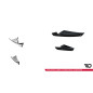 paraurti anteriore Wings (Canards) Skoda Octavia RS Mk4 (Cod. M-SK-OC-4-RS-CAN1)