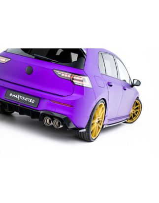 Splitters posteriori laterali V.6 for Volkswagen Golf R  Mk8 Facelift (Cod. M-VW-GO-8-R-RSD6G)
