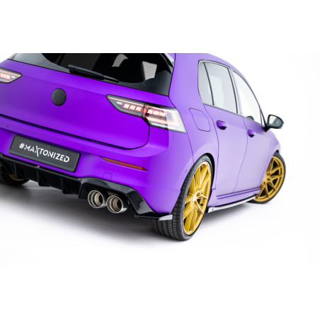 Splitters posteriori laterali V.6 for Volkswagen Golf R  Mk8 Facelift (Cod. M-VW-GO-8-R-RSD6G)