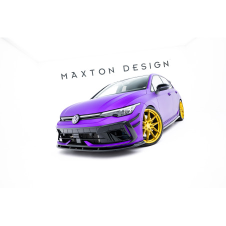 SPLITTER ANTERIORE V.2 Volkswagen Golf R Mk8 Facelift (Cod. M-VW-GO-8F-R-FD2G)