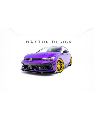 SPLITTER ANTERIORE V.3 + Flaps Volkswagen Golf R  / Variant Mk8 Facelift (Cod. M-VW-GO-8F-R-FD3G+FSF