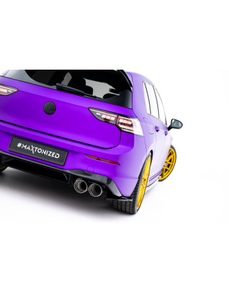 Splitters posteriori laterali V.8 Volkswagen Golf R  Mk8 / Mk8 Facelift (Cod. M-VW-GO-8F-R-RSD2G)