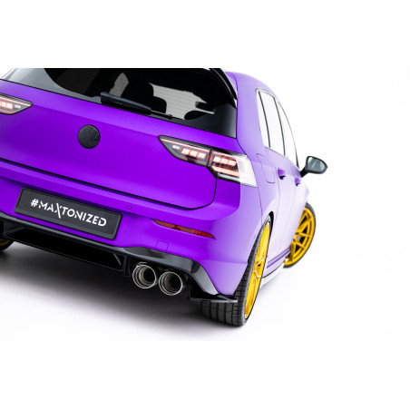 Splitters posteriori laterali V.8 Volkswagen Golf R  Mk8 / Mk8 Facelift (Cod. M-VW-GO-8F-R-RSD2G)