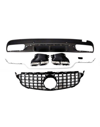 Kit Estetico Mercedes W205 2014-2018 4P / SW Look AMG C63 (Cod. E-TCM01040143N)