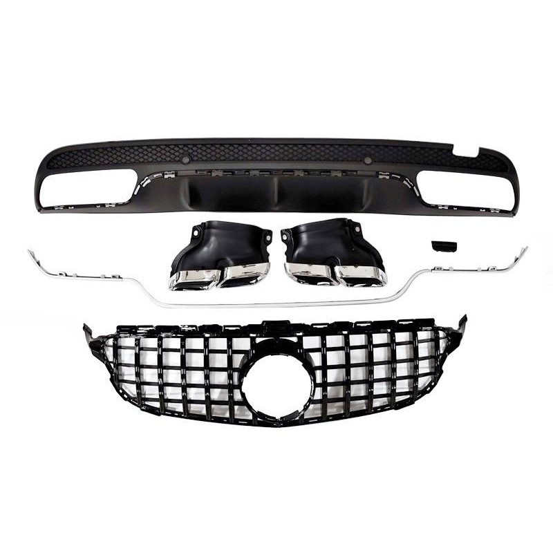 Kit Estetico Mercedes W205 2014-2018 4P / SW Look AMG C63 (Cod. E-TCM01040143N) Kit Estetico Mercedes W205 2014-2018 4P / SW Look AMG C63 (Cod. E-TCM01040143N)