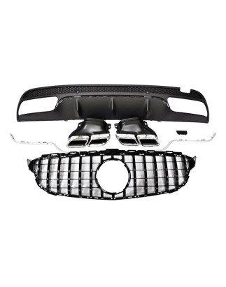 Kit Estetico Mercedes W205 2014-2018 4P / SW Look AMG C63 (Cod. E-TCM01040143N)
