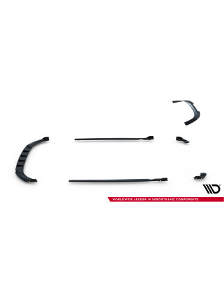 Splitters Set V.3 Volkswagen Golf R  Mk8 Facelift (Cod. M-VW-GO-8F-R-SET3)