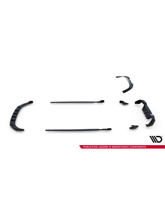 Splitters Set V.4 Volkswagen Golf R  Mk8 Facelift (Cod. M-VW-GO-8F-R-SET4)