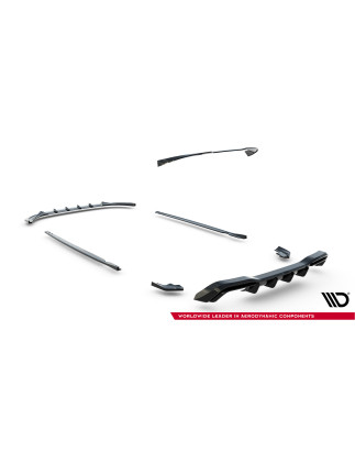 Splitters Set V.5 Volkswagen Golf R  Mk8 Facelift (Cod. M-VW-GO-8F-R-SET5)