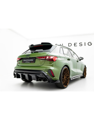 Sottoparaurti posteriore Audi S3 Sportback 8Y Facelift (Cod. M-AU-S3-8YF-S-RS1G-SBOO_OO)