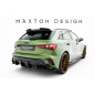 Splitters posteriori laterali V.3 Audi S3 Sportback 8Y Facelift (Cod. M-AU-S3-8YF-RSD3G)