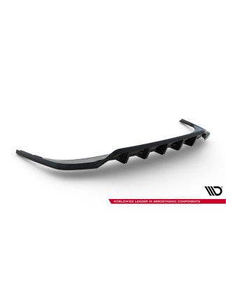 Splitter posteriore (con barre verticali) Audi Q7 S-Line Mk2 Facelift (Cod. M-AU-Q7-2F-SLINE-RD1G+RD