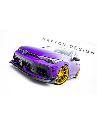 SPLITTER ANTERIORE V.4 Volkswagen Golf R  Mk8 Facelift (Cod. M-VW-GO-8F-R-FD4G)