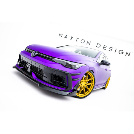 SPLITTER ANTERIORE V.4 Volkswagen Golf R  Mk8 Facelift (Cod. M-VW-GO-8F-R-FD4G)