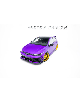 SPLITTER ANTERIORE V.4 Volkswagen Golf R  Mk8 Facelift (Cod. M-VW-GO-8F-R-FD4G)
