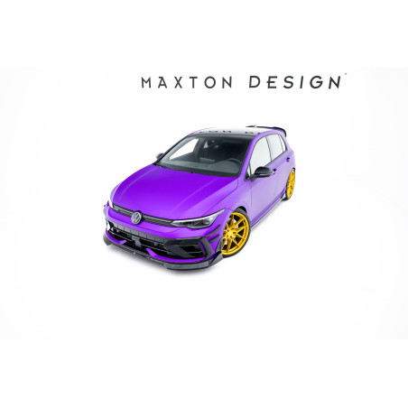 SPLITTER ANTERIORE V.4 Volkswagen Golf R  Mk8 Facelift (Cod. M-VW-GO-8F-R-FD4G)