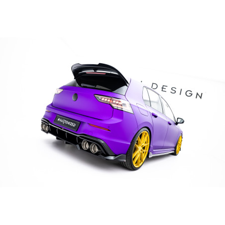 Splitter posteriore (con barre verticali) V.1 Volkswagen Golf R  Mk8 / Mk8 Facelift (Cod. M-VW-GO-8F