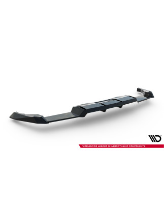 Splitter posteriore (con barre verticali) V.2 Volkswagen Golf R  Mk8 / Mk8 Facelift (Cod. M-VW-GO-8F