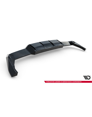 Splitter posteriore (con barre verticali) V.2 Volkswagen Golf R  Mk8 / Mk8 Facelift (Cod. M-VW-GO-8F