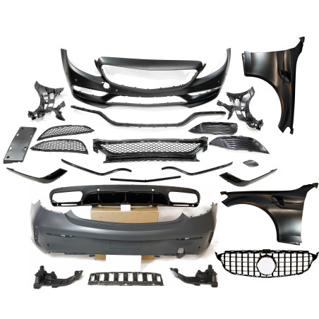 Kit Estetico Mercedes W205 2014-2018 Coupe Look AMG C63 (Cod. E-TCM0200015402360143N2045)