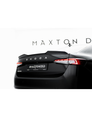 Spoiler Cap 3D Skoda Superb Standard / Sportline berlina Mk4 (Cod. M-SK-SU-4-CAP3D1G)