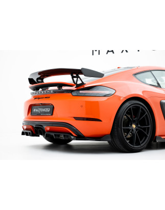 Splitter posteriore (con barre verticali) Porsche 718 Cayman GTS 982c (Cod. M-PO-CA-718-GTS-RD1G+RSD