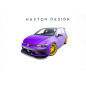 SPLITTER ANTERIORE street pro + Flaps Volkswagen Golf R  Mk8 Facelift (Cod. M-VWGO8FRCNC-FD1B+FSF1G)