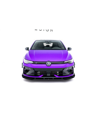 SPLITTER ANTERIORE street pro + Flaps Volkswagen Golf R  Mk8 Facelift (Cod. M-VWGO8FRCNC-FD1BRB+FSF1