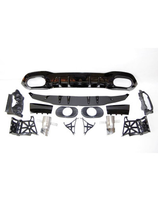 Diffusore Posteriore Mercedes V177 Look AMG A35 4 Porte (Cod. E-TCM0235)