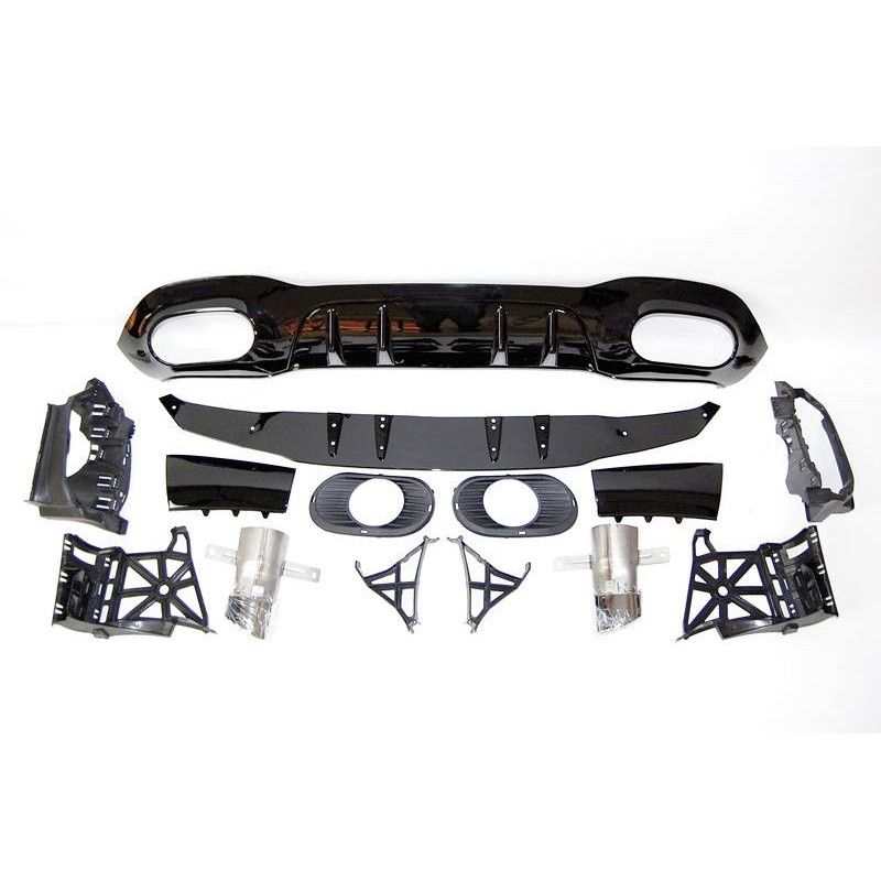 Diffusore Posteriore Mercedes V177 Look AMG A35 4 Porte (Cod. E-TCM0235)