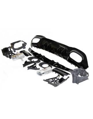 Diffusore Posteriore Mercedes V177 Look AMG A35 4 Porte (Cod. E-TCM0235)