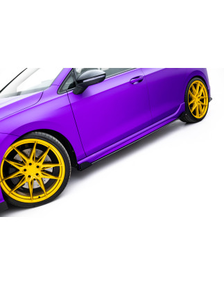 Diffusori minigonne street pro + Flaps Volkswagen Golf R  Mk8 / Mk8 Facelift (Cod. M-VWGO8RCNC-SD1B+