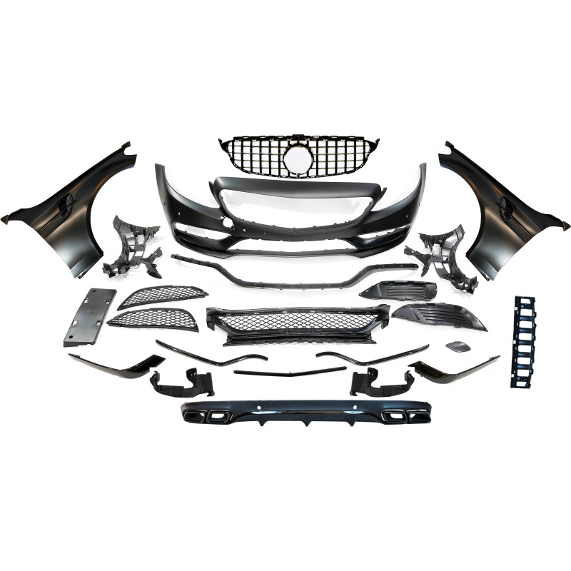 Kit Estetico Mercedes W205 2014-2018 Coupe Look AMG C63 (Cod. E-TCM020020450143N016110096)