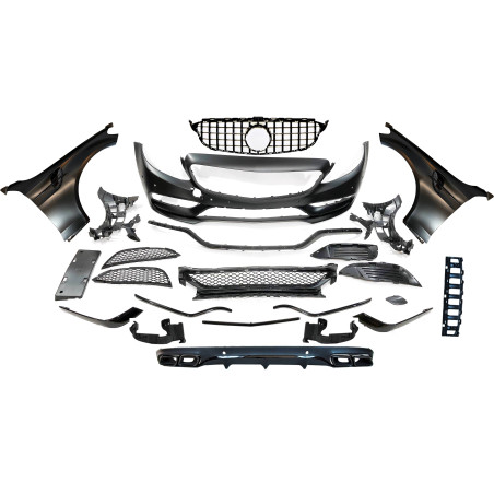 Kit Estetico Mercedes W205 2014-2018 Coupe Look AMG C63 (Cod. E-TCM020020450143N016110096)