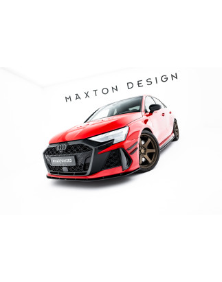 SPLITTER ANTERIORE street pro Audi RS3 berlina 8Y Facelift (Cod. M-AURS38YFSCNC-FD1B)