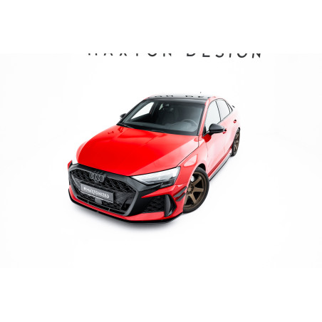 SPLITTER ANTERIORE street pro Audi RS3 berlina 8Y Facelift (Cod. M-AURS38YFSCNC-FD1B)
