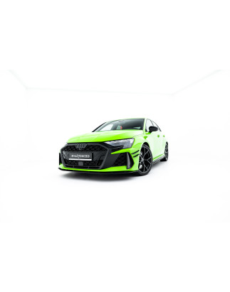SPLITTER ANTERIORE street pro Audi RS3 berlina 8Y Facelift (Cod. M-AURS38YFSCNC-FD1B)