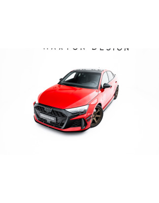 SPLITTER ANTERIORE street pro Audi RS3 berlina 8Y Facelift (Cod. M-AURS38YFSCNC-FD1BRB)