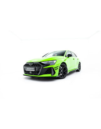 SPLITTER ANTERIORE street pro + Flaps Audi RS3 berlina 8Y Facelift (Cod. M-AURS38YFSCNC-FD1B+FSF1G)