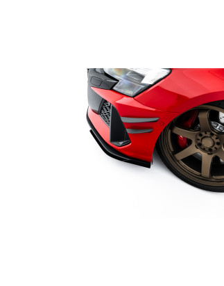 SPLITTER ANTERIORE street pro + Flaps Audi RS3 berlina 8Y Facelift (Cod. M-AURS38YFSCNC-FD1BRB+FSF1G