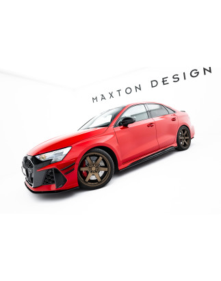 Diffusori minigonne street pro Audi RS3 berlina 8Y Facelift (Cod. M-AURS38YFSCNC-SD1B)