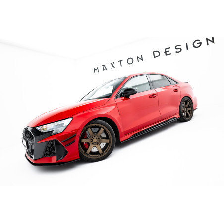 Diffusori minigonne street pro Audi RS3 berlina 8Y Facelift (Cod. M-AURS38YFSCNC-SD1BRB)