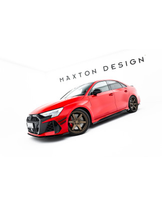 Diffusori minigonne street pro + Flaps Audi RS3 berlina 8Y Facelift (Cod. M-AURS38YFSCNC-SD1BRB+SF1G
